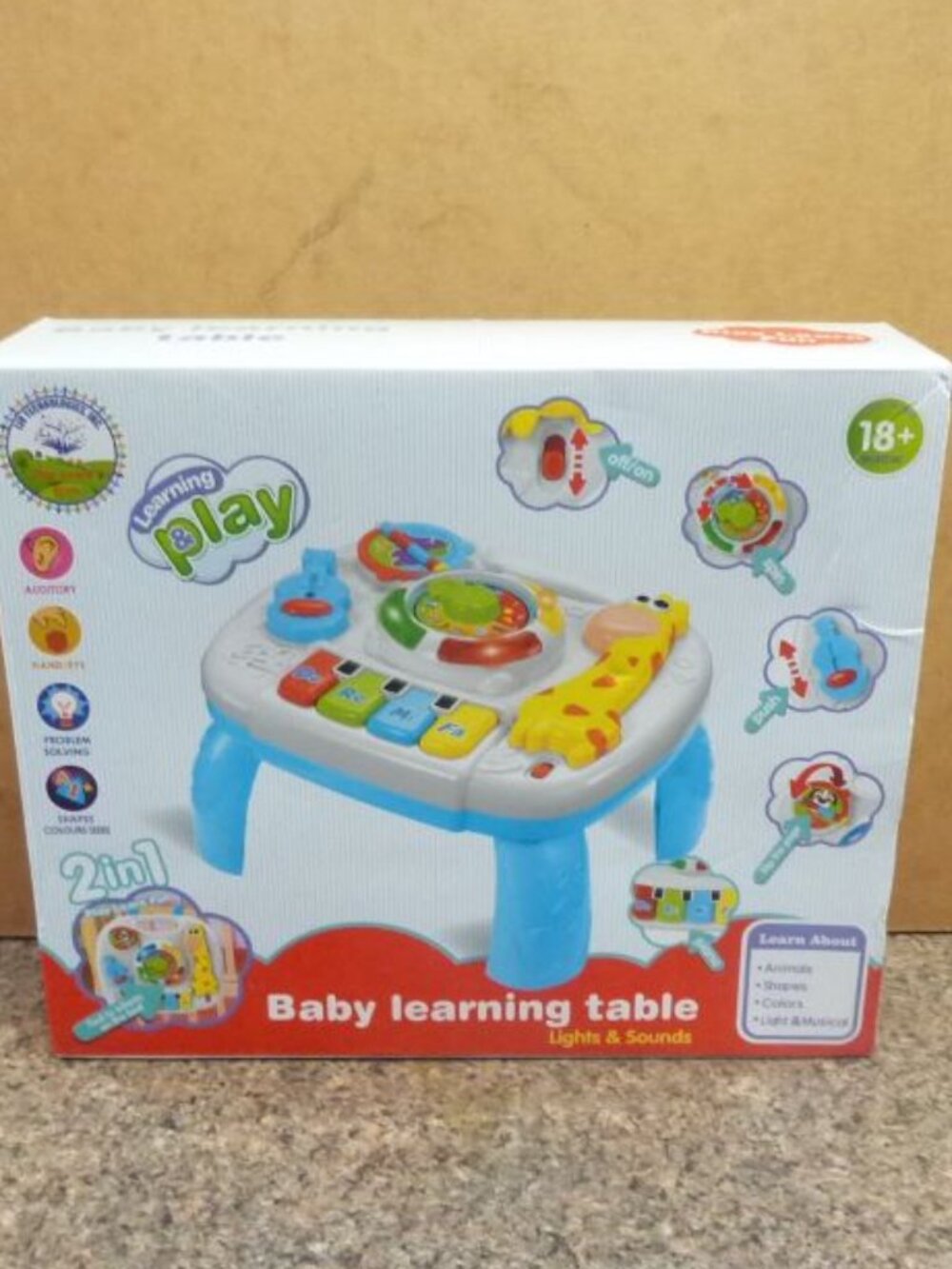 Baby learning table with Lights & Sounds by Lib technologies. (New)